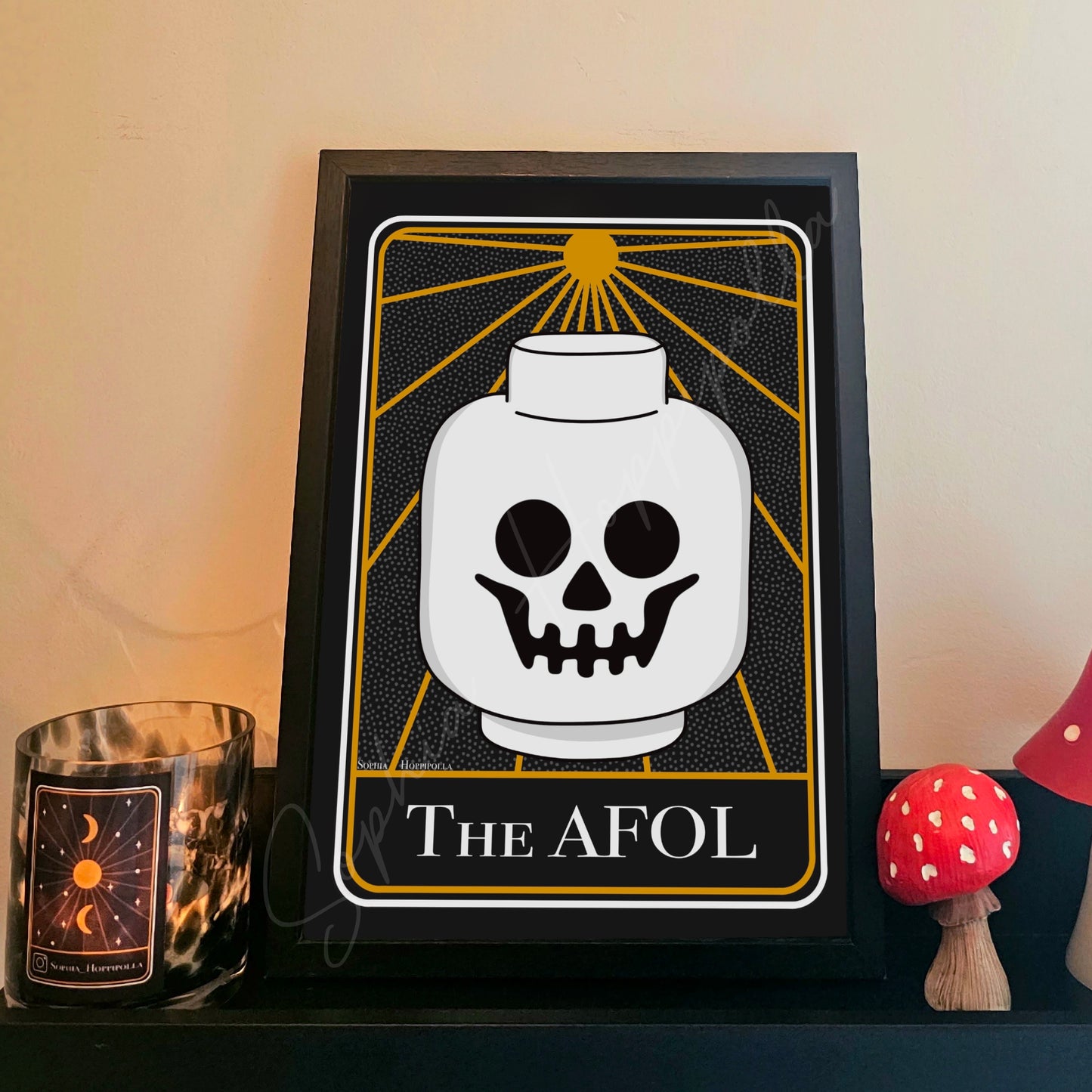 Brick Fan Tarot Card Print