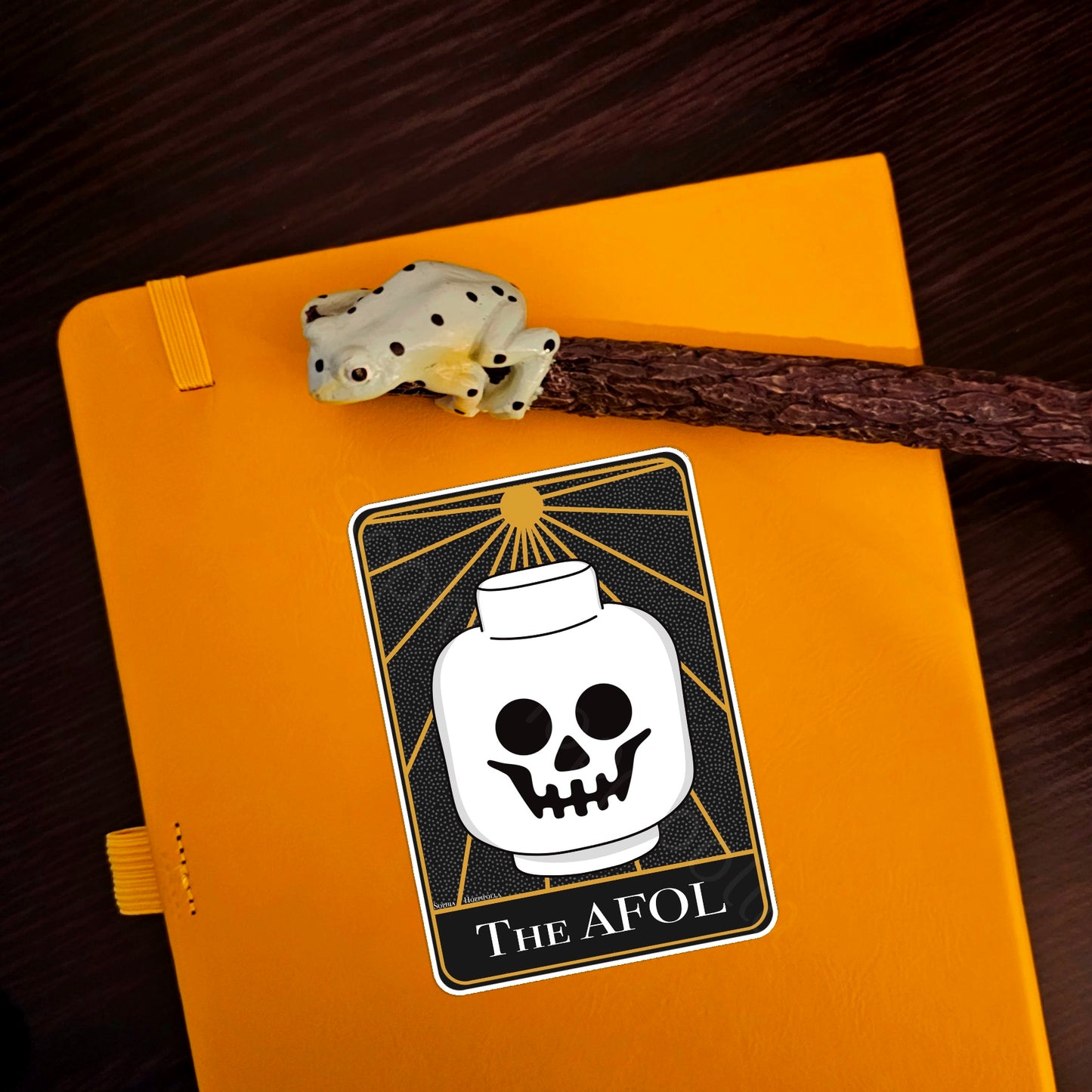 Brick Fan Tarot Card Style Sticker