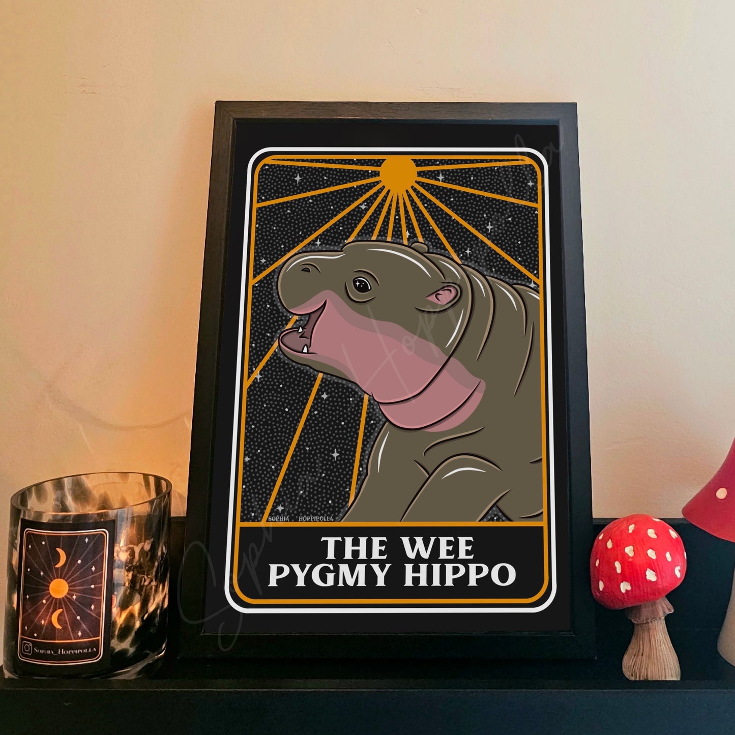 Baby Pygmy Hippo Print