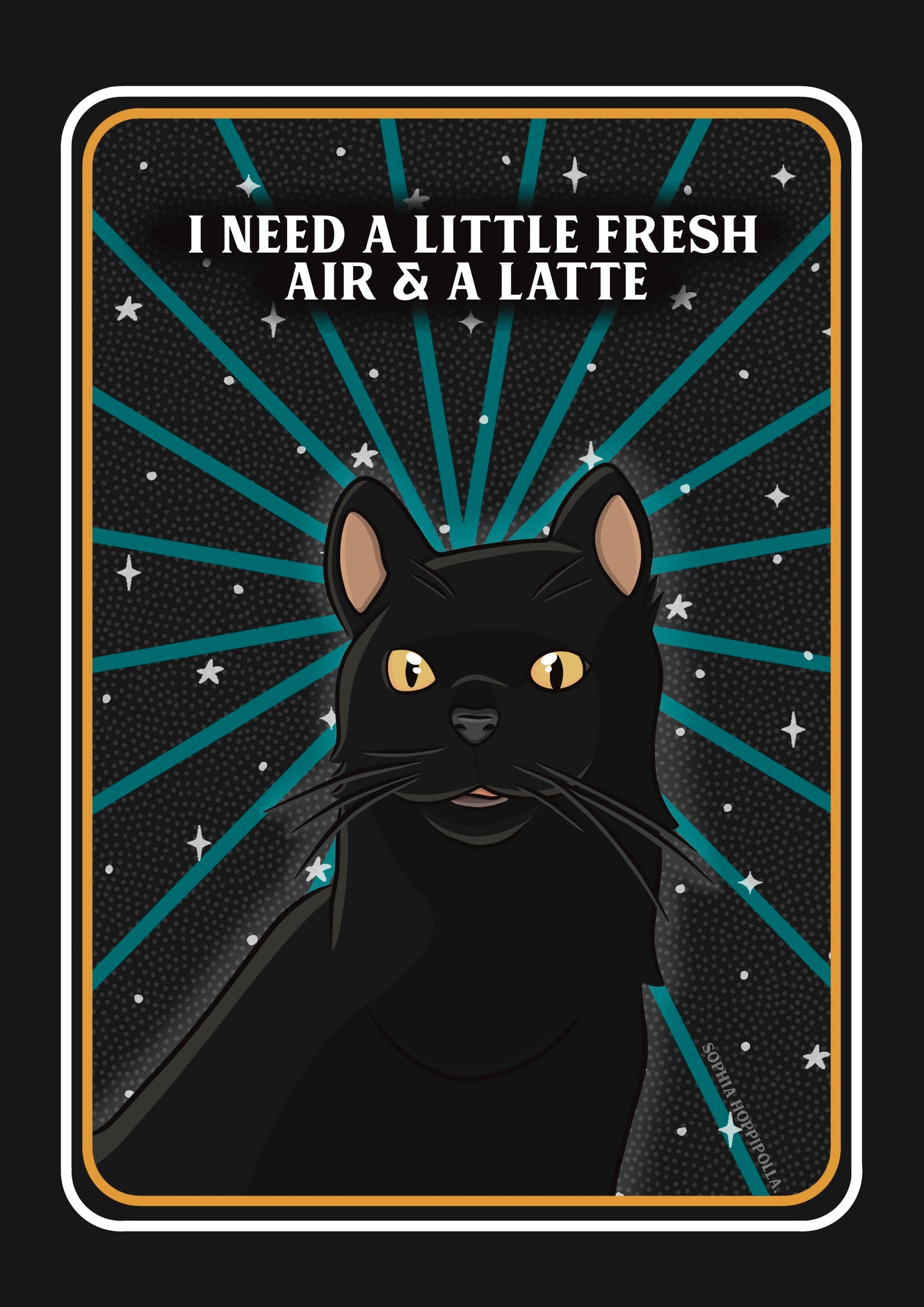Sassy Cat Tarot Card Print