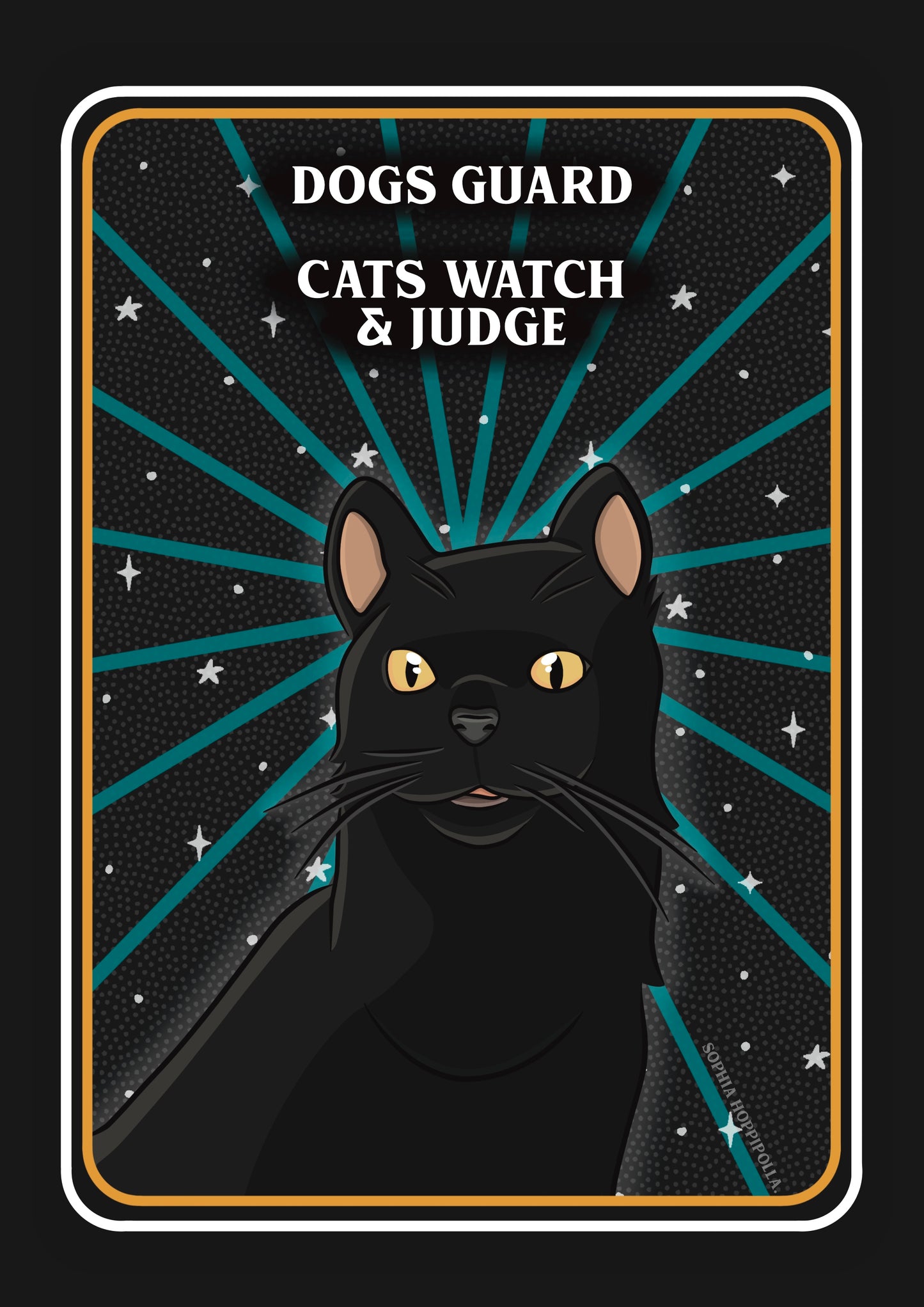 Sassy Cat Tarot Card Print