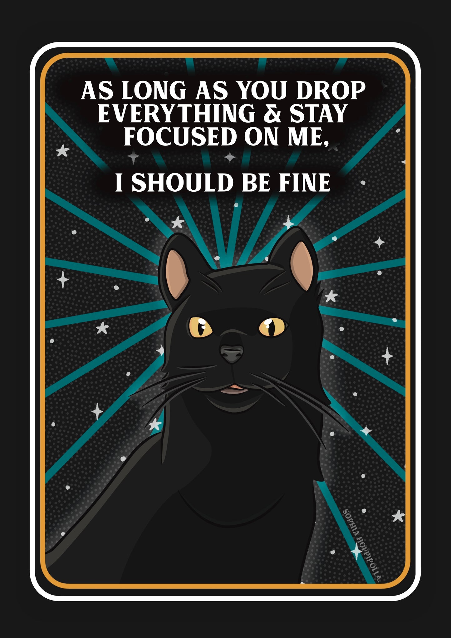 Sassy Cat Tarot Card Print