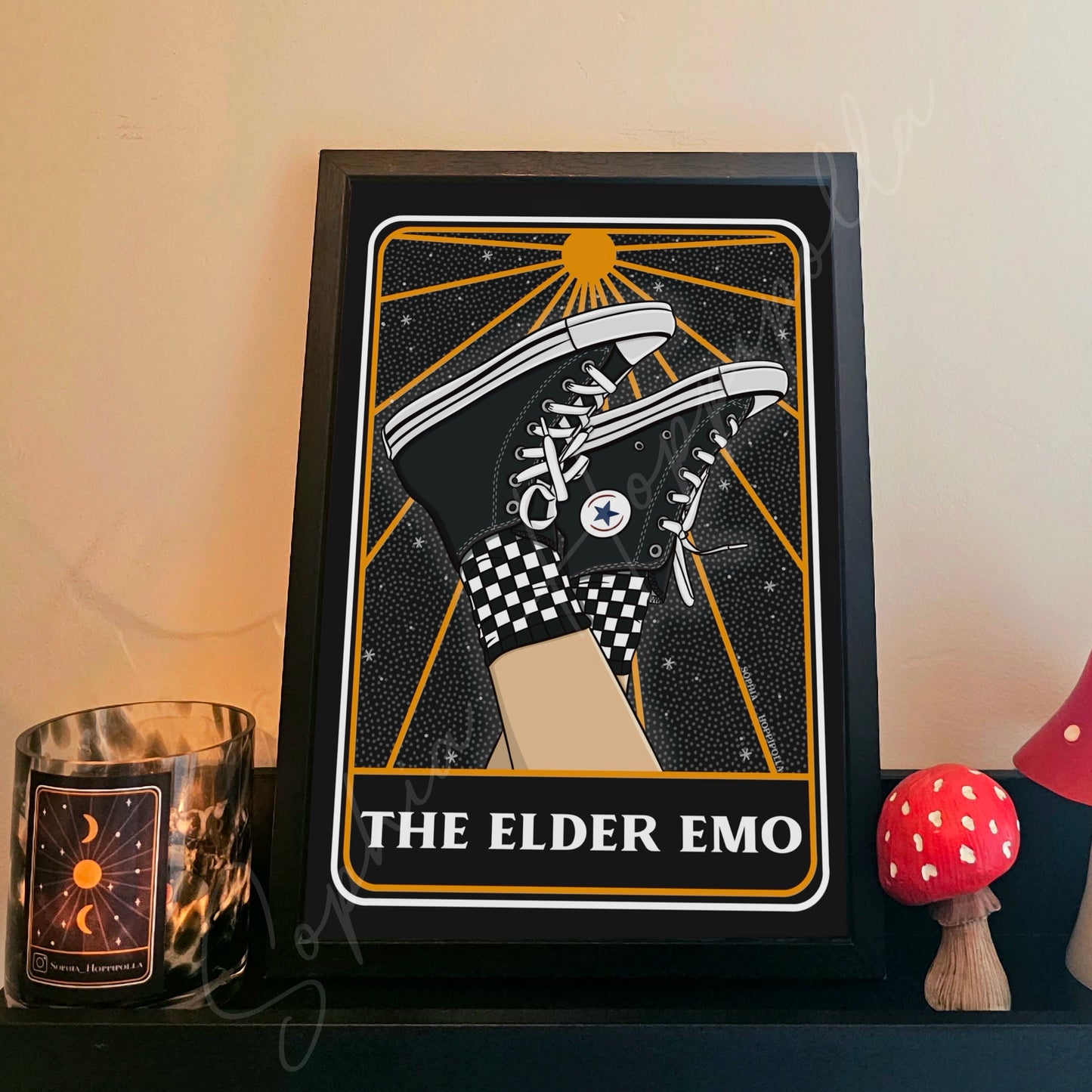 Elder Emo Tarot Card Print
