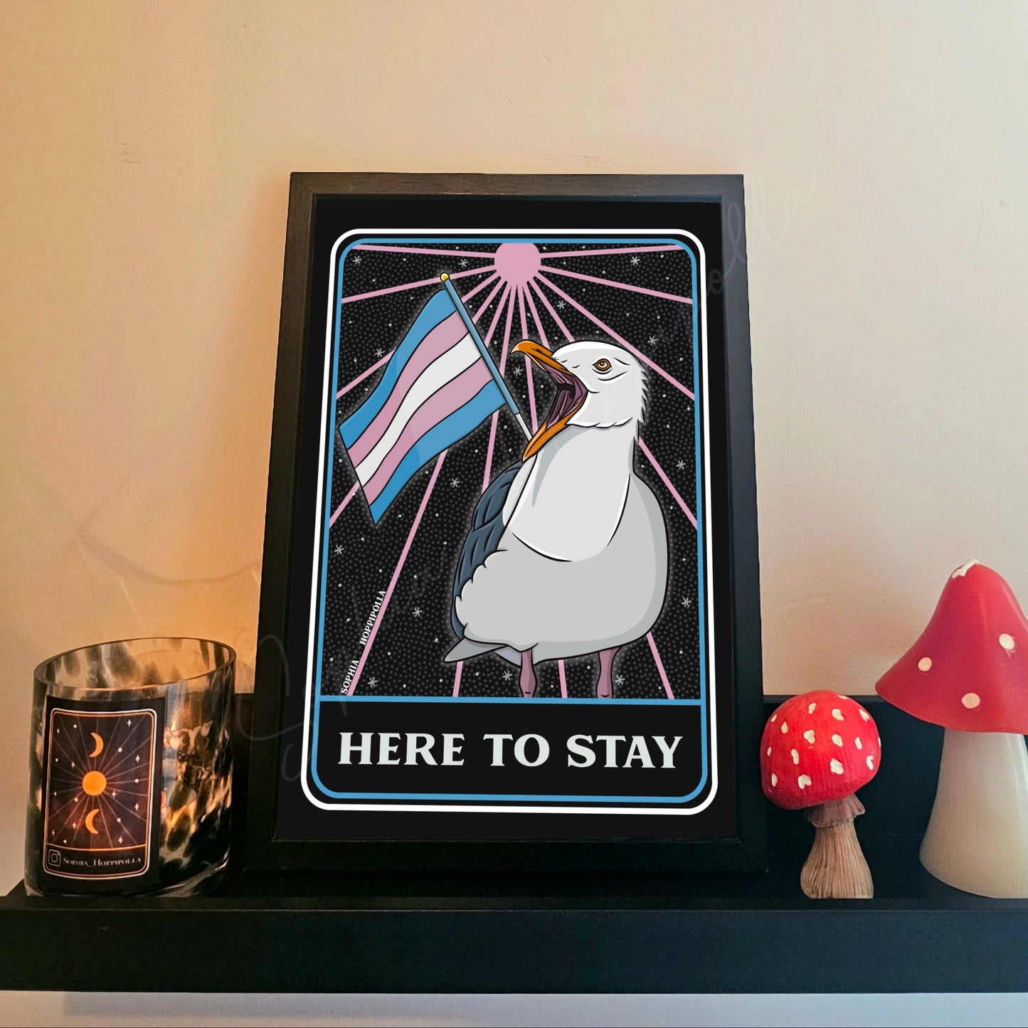 Here To Stay Tarot Card Print