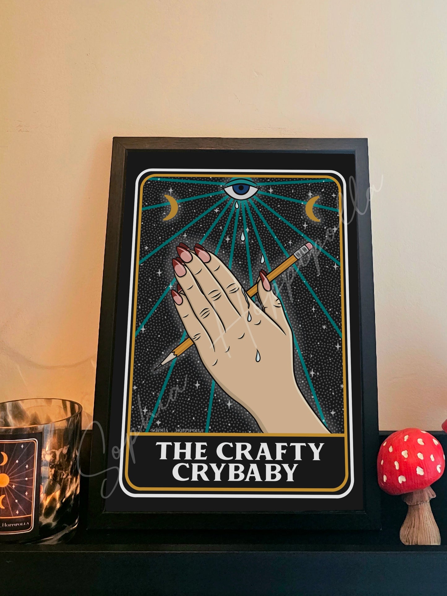 Crafty Crybaby Tarot Card Print
