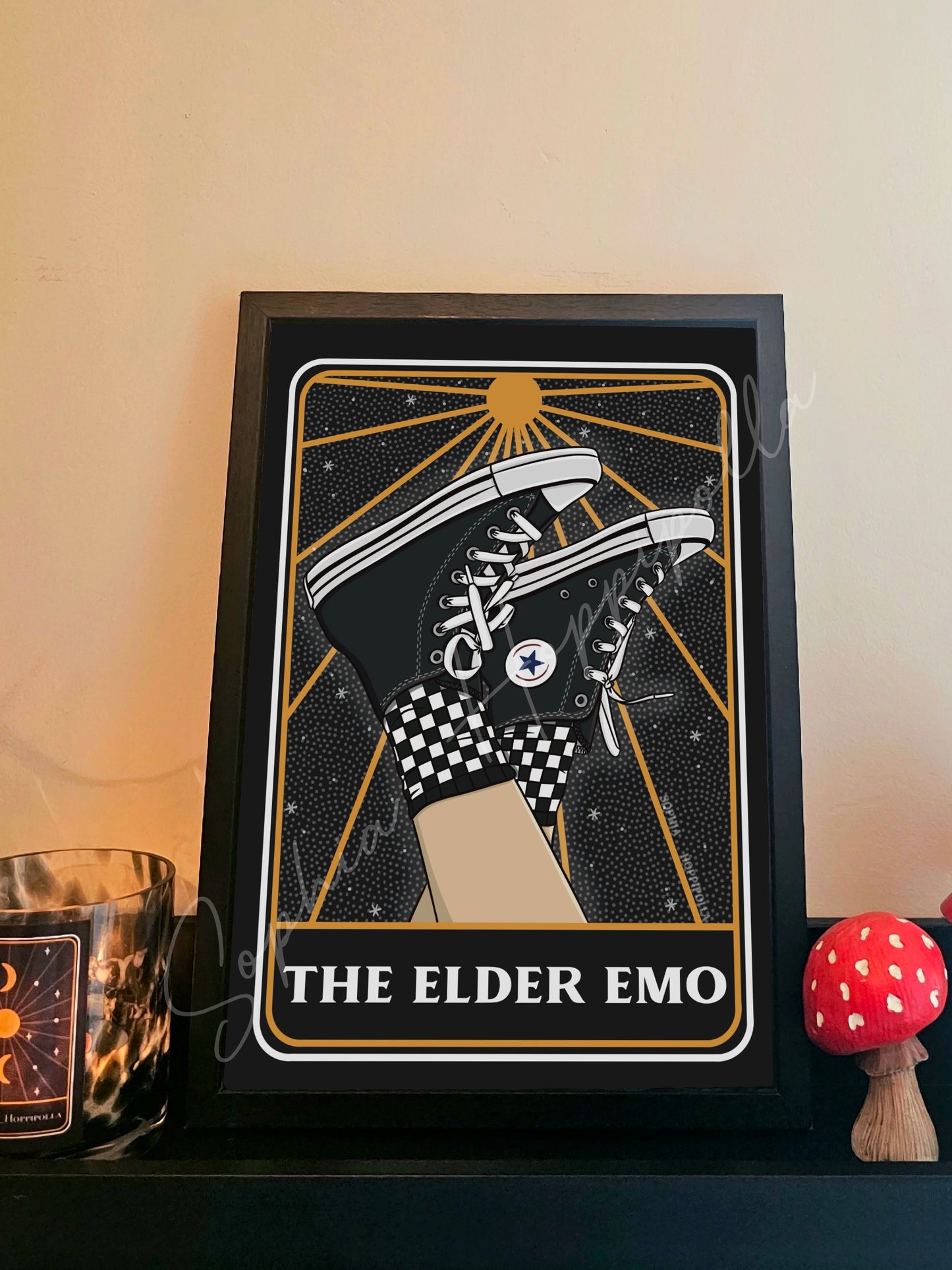 Elder Emo Tarot Card Print