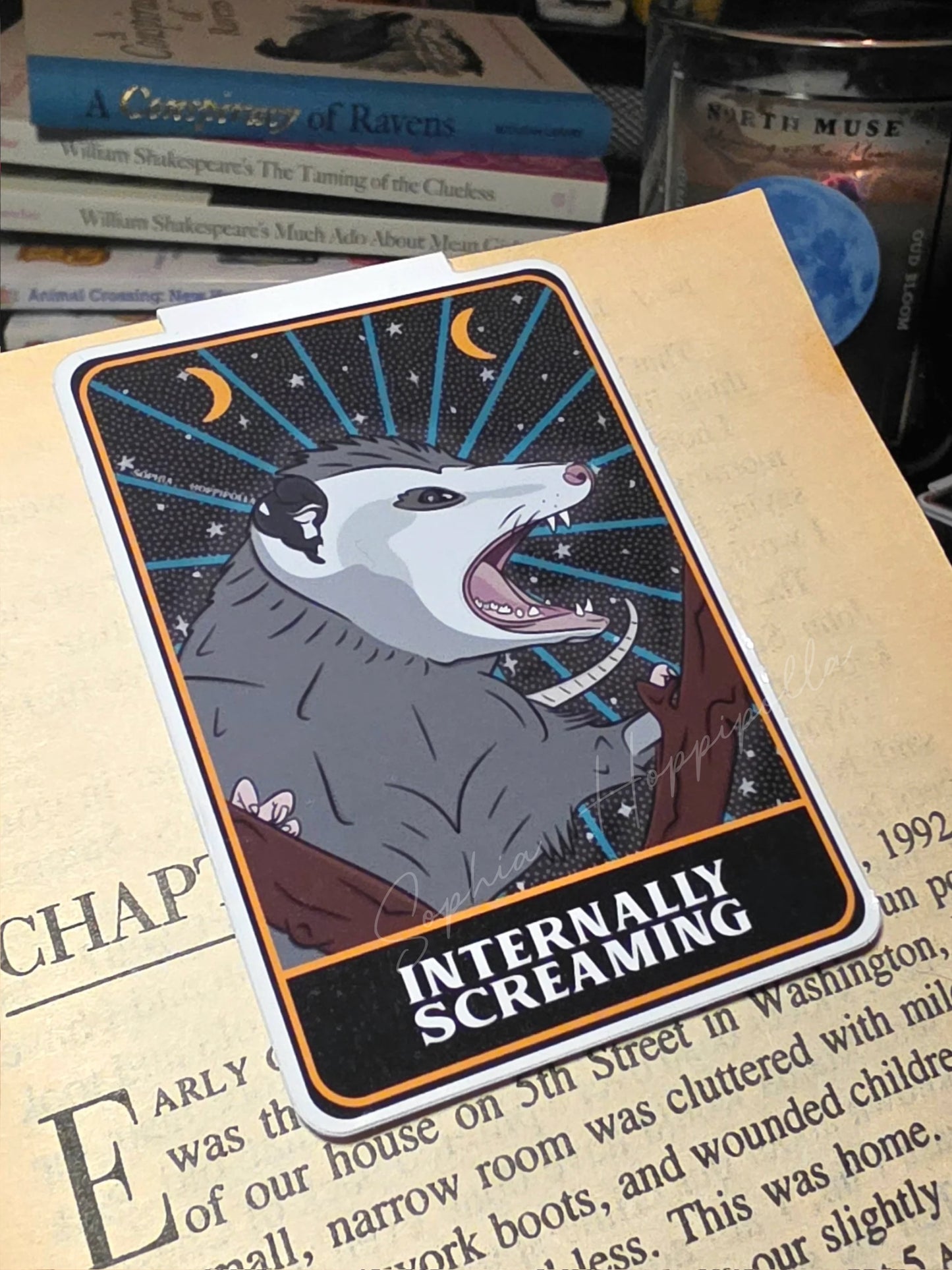 Internally Screaming Magnetic Bookmark