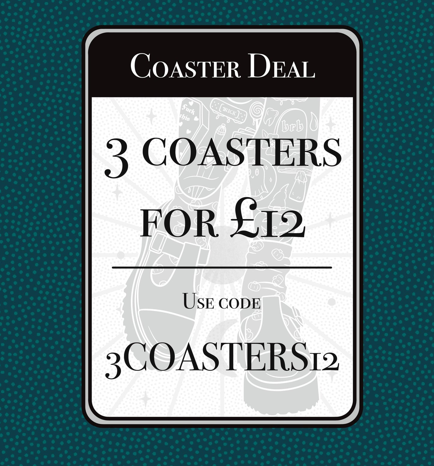 Pet Therapist Tarot Card Coaster