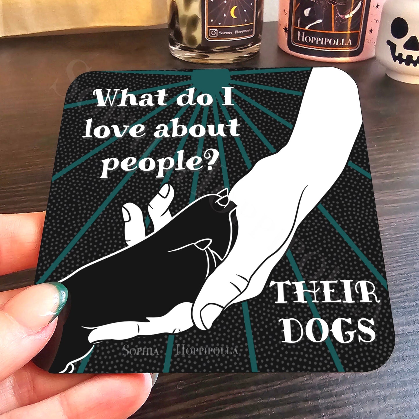 Love Dogs Coaster | Dogtrovert Gift Homeware Dog Lover Birthday Present