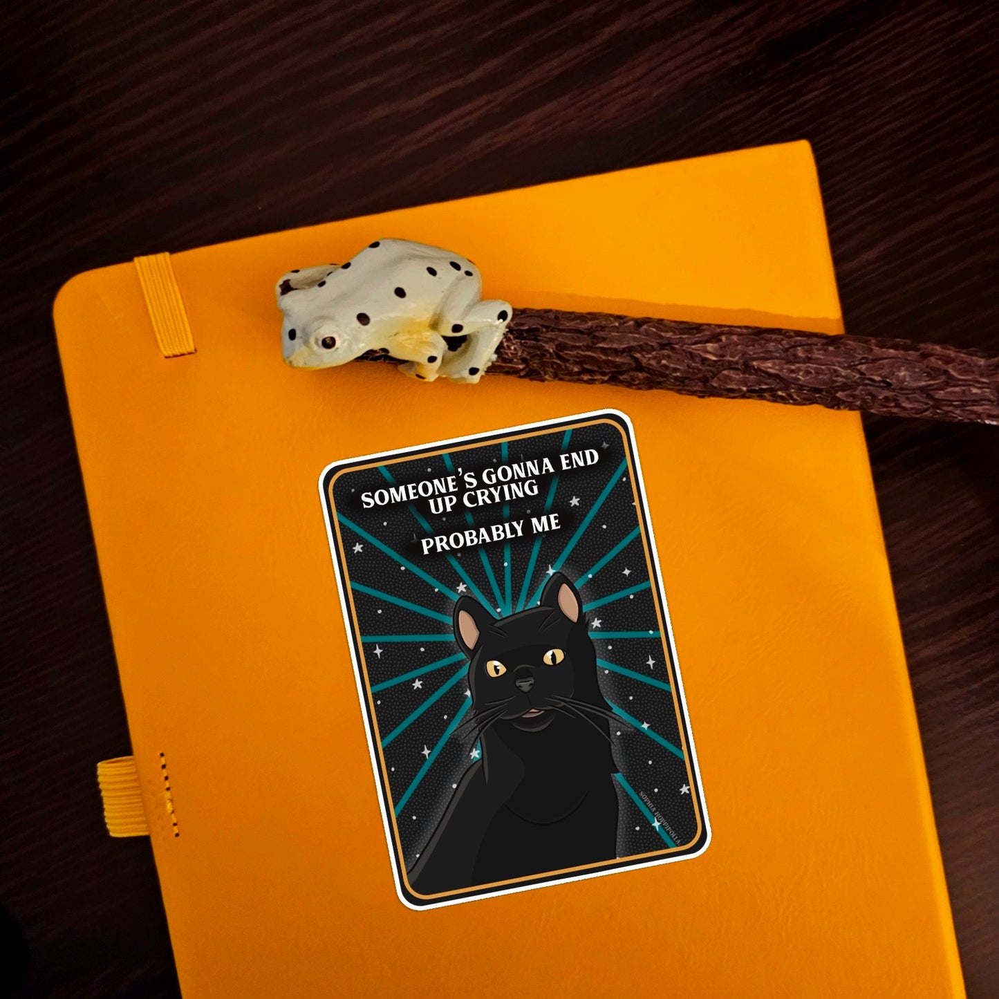 Sassy Cat Tarot Card Sticker