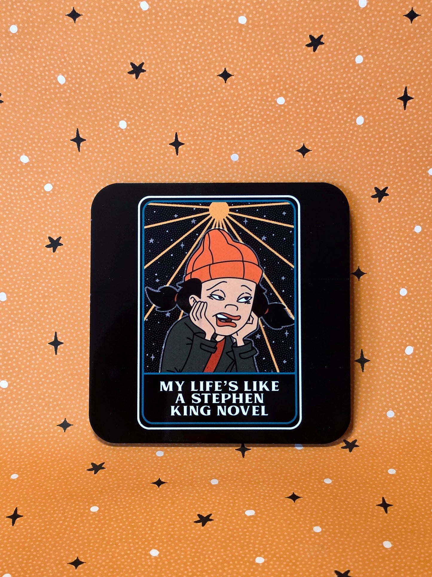 Horror Novel Coaster