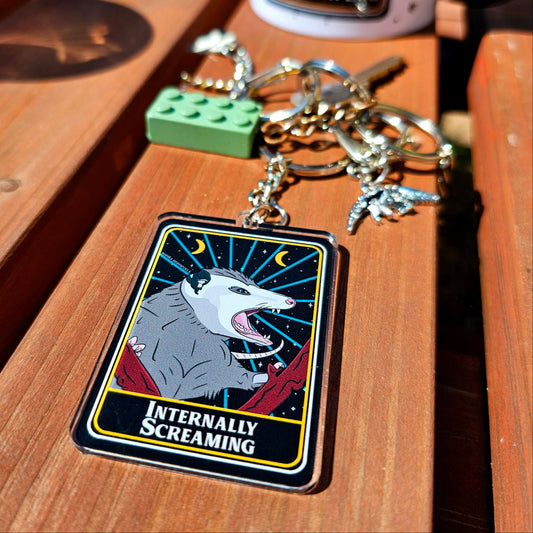 Internally Screaming Keyring