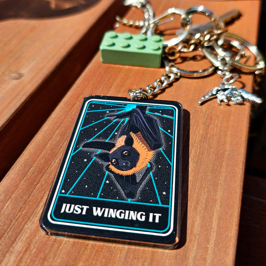 Just Winging It Keyring