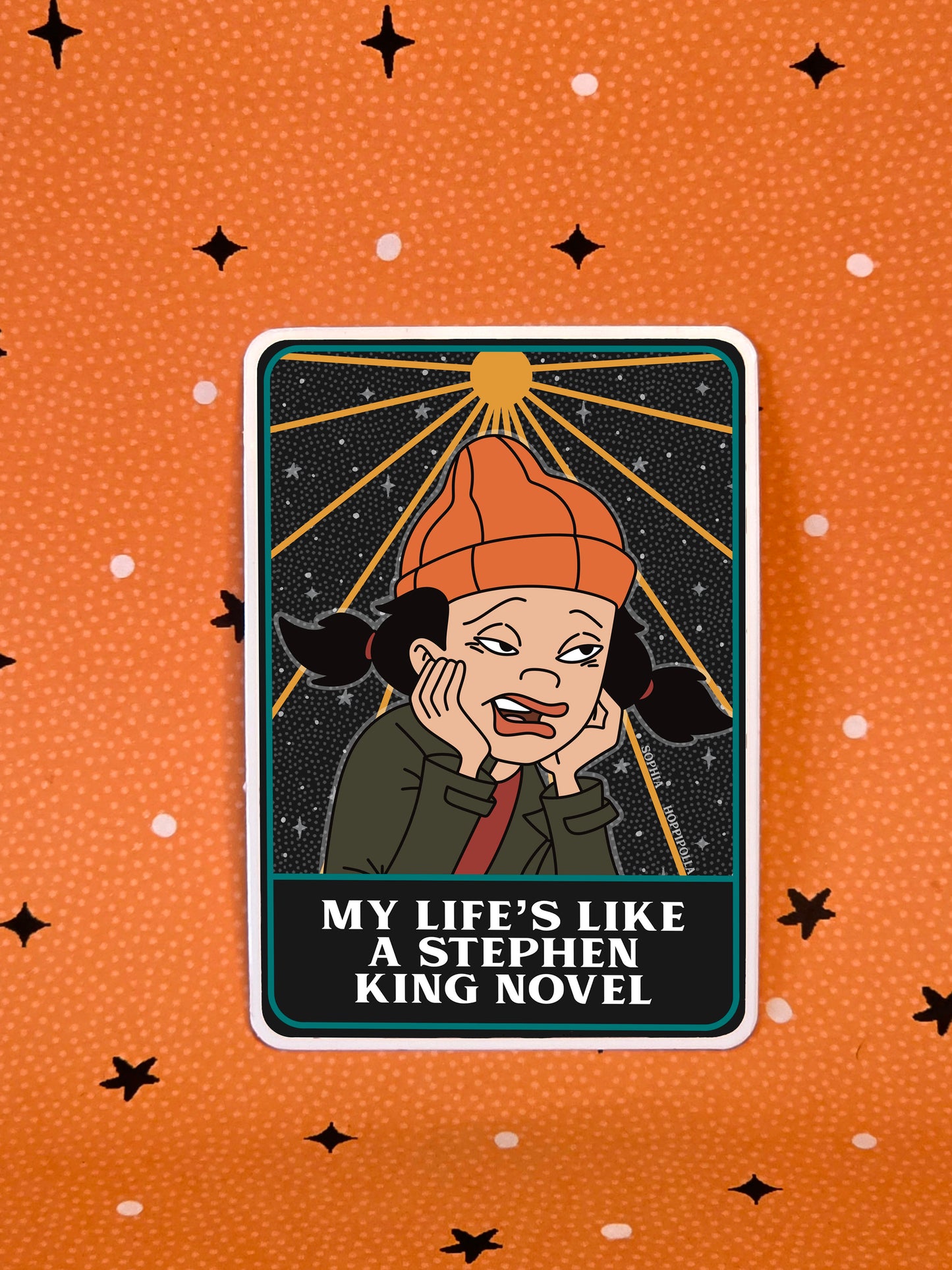 Horror Novel Sticker