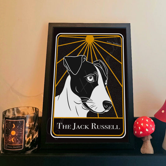 Jack Russell Portrait Tarot Card Print