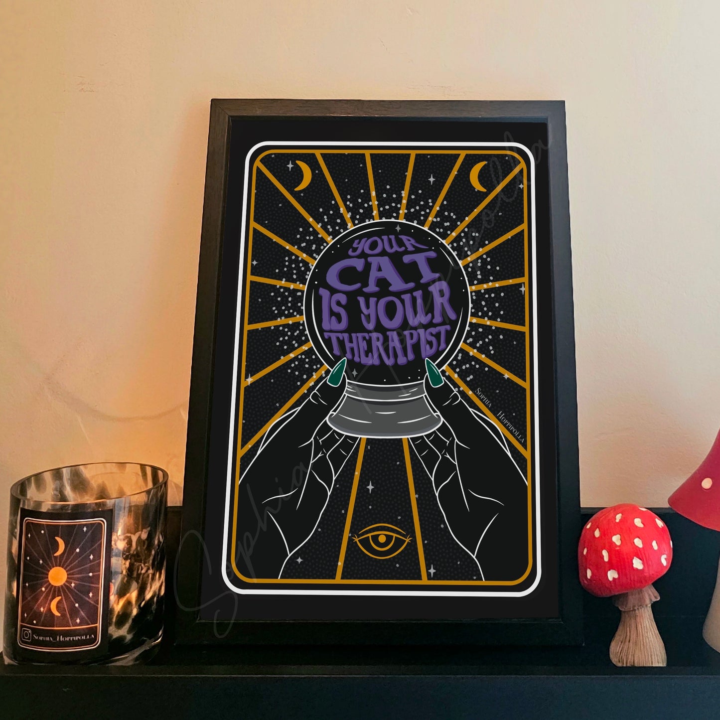 Pet Therapist Tarot Card Print