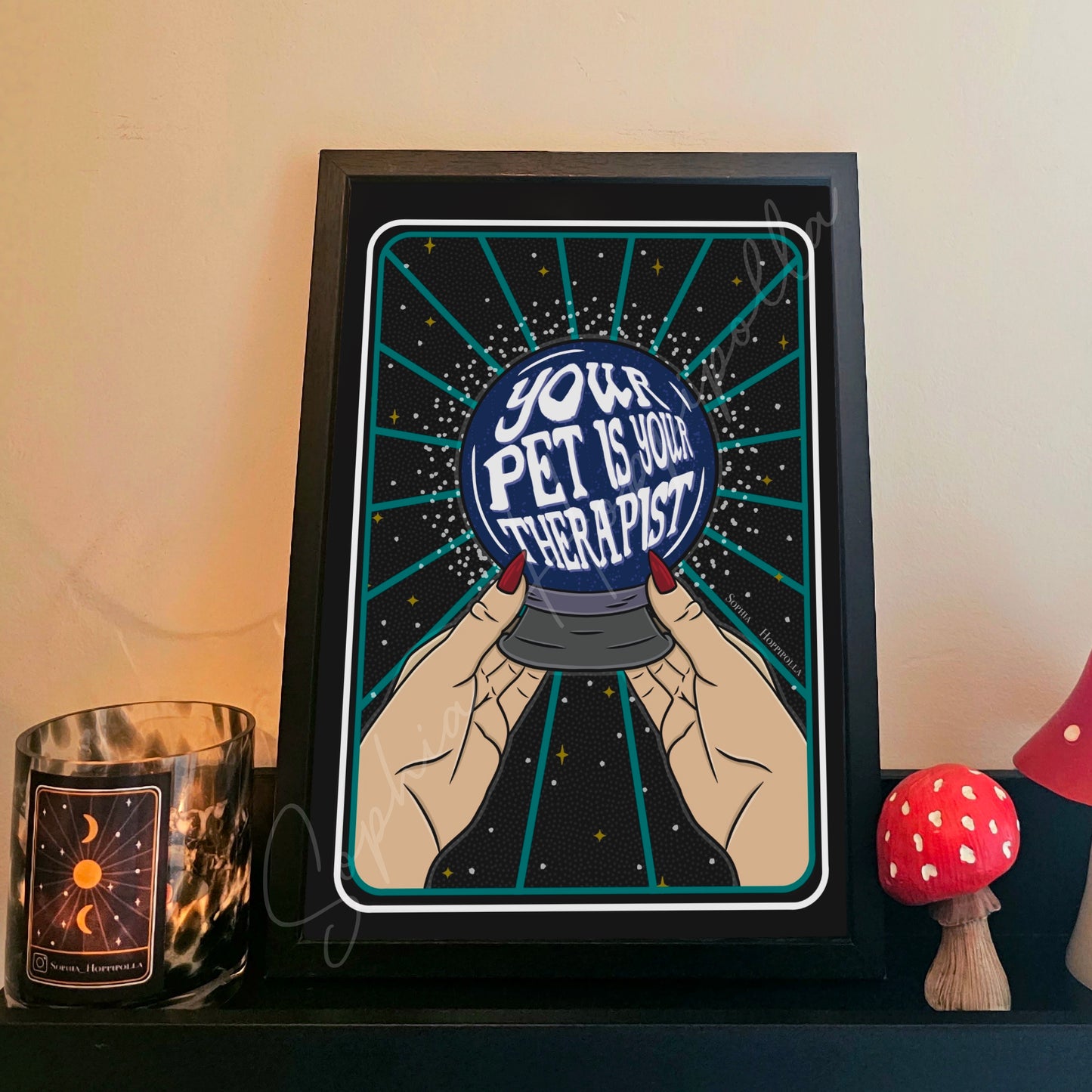 Pet Therapist Tarot Card Print