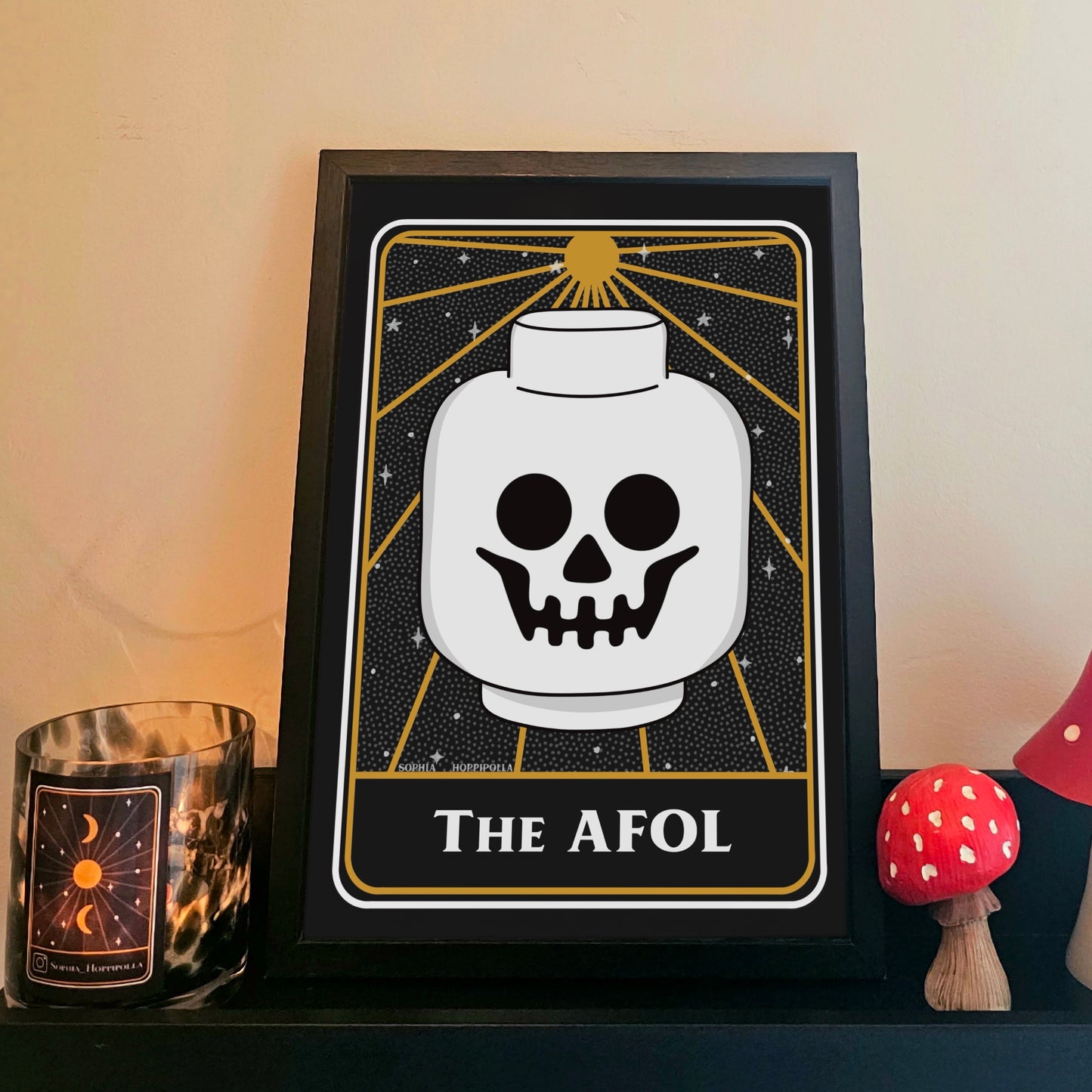 Brick Fan Tarot Card Print