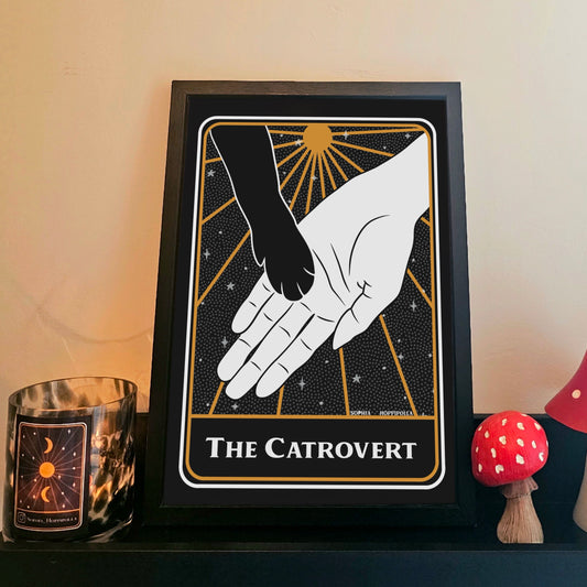 Catrovert Tarot Card Print