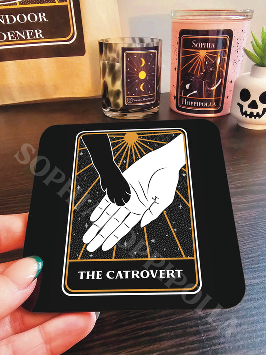 Catrovert Tarot Card Coaster