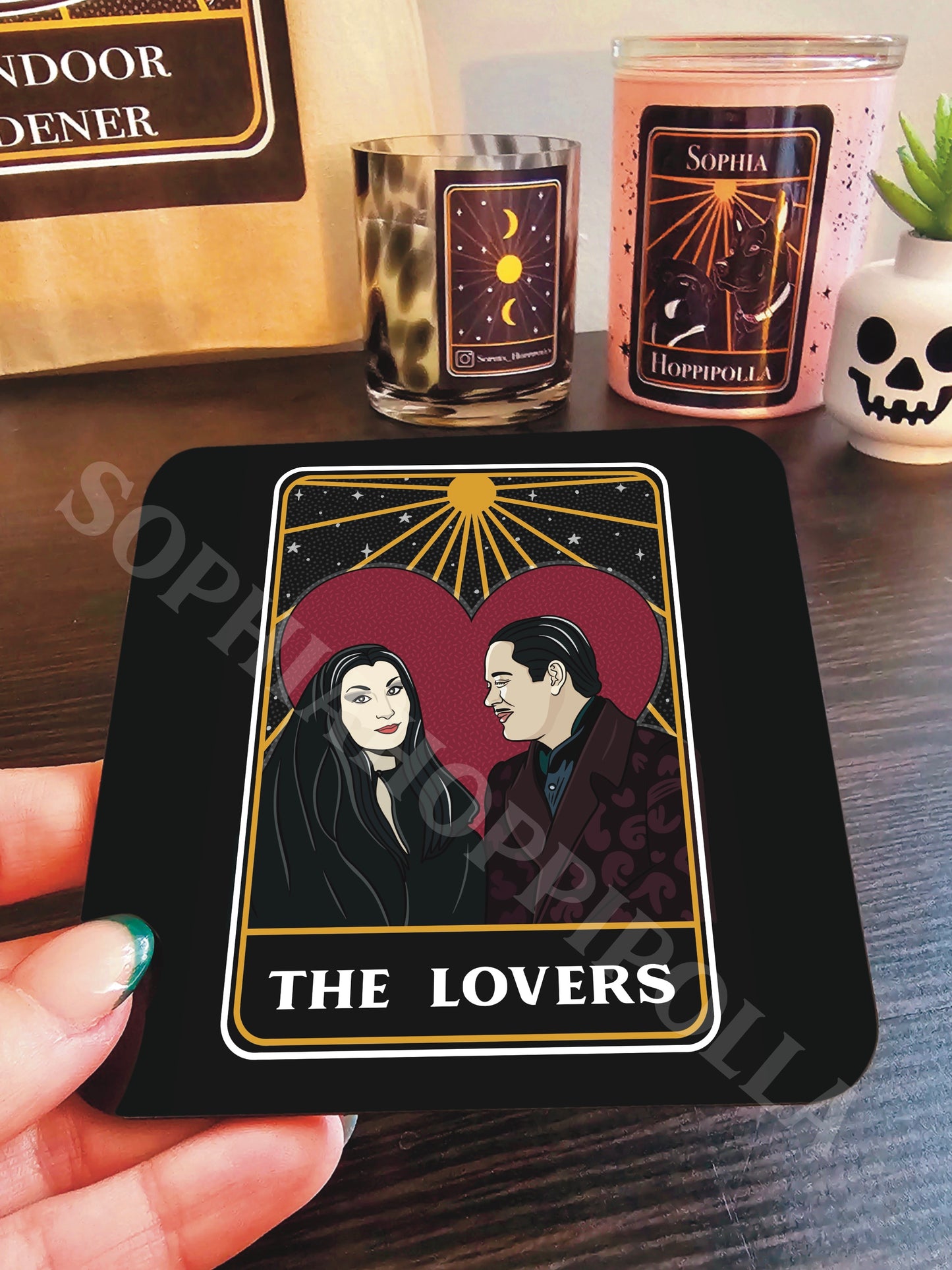 Dream Couple Tarot Card Coaster