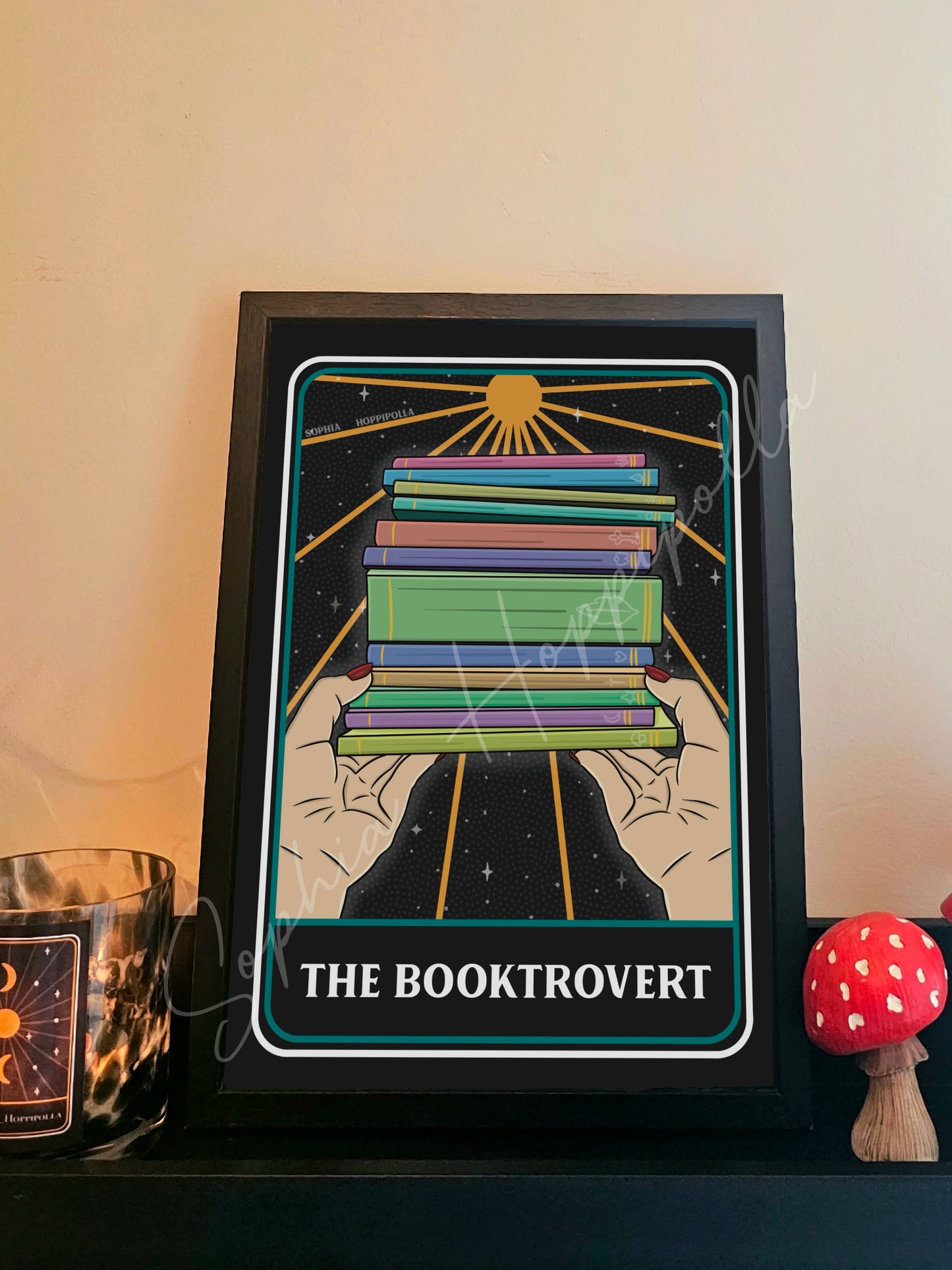 Booktrovert Tarot Card Print