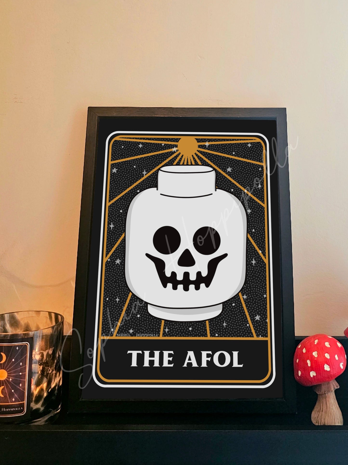 Brick Fan Tarot Card Print