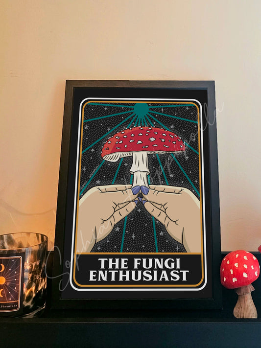Fungi Enthusiast Tarot Card Print