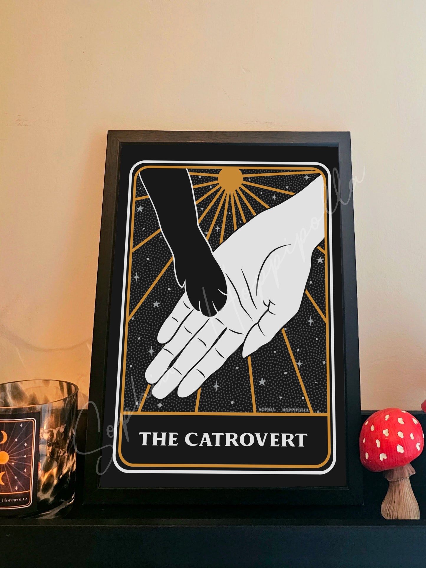 Catrovert Tarot Card Print