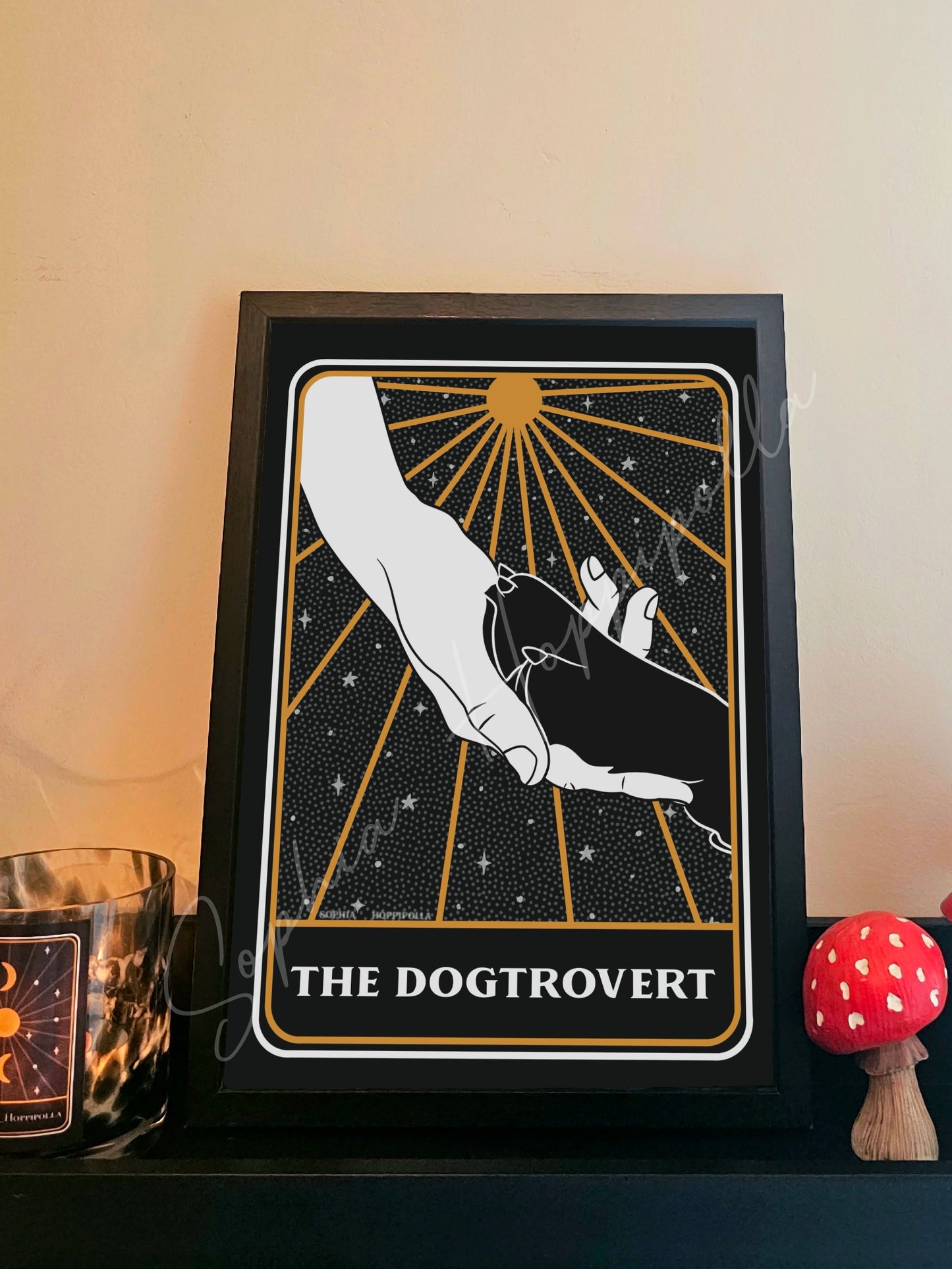 Dogtrovert Tarot Card Print
