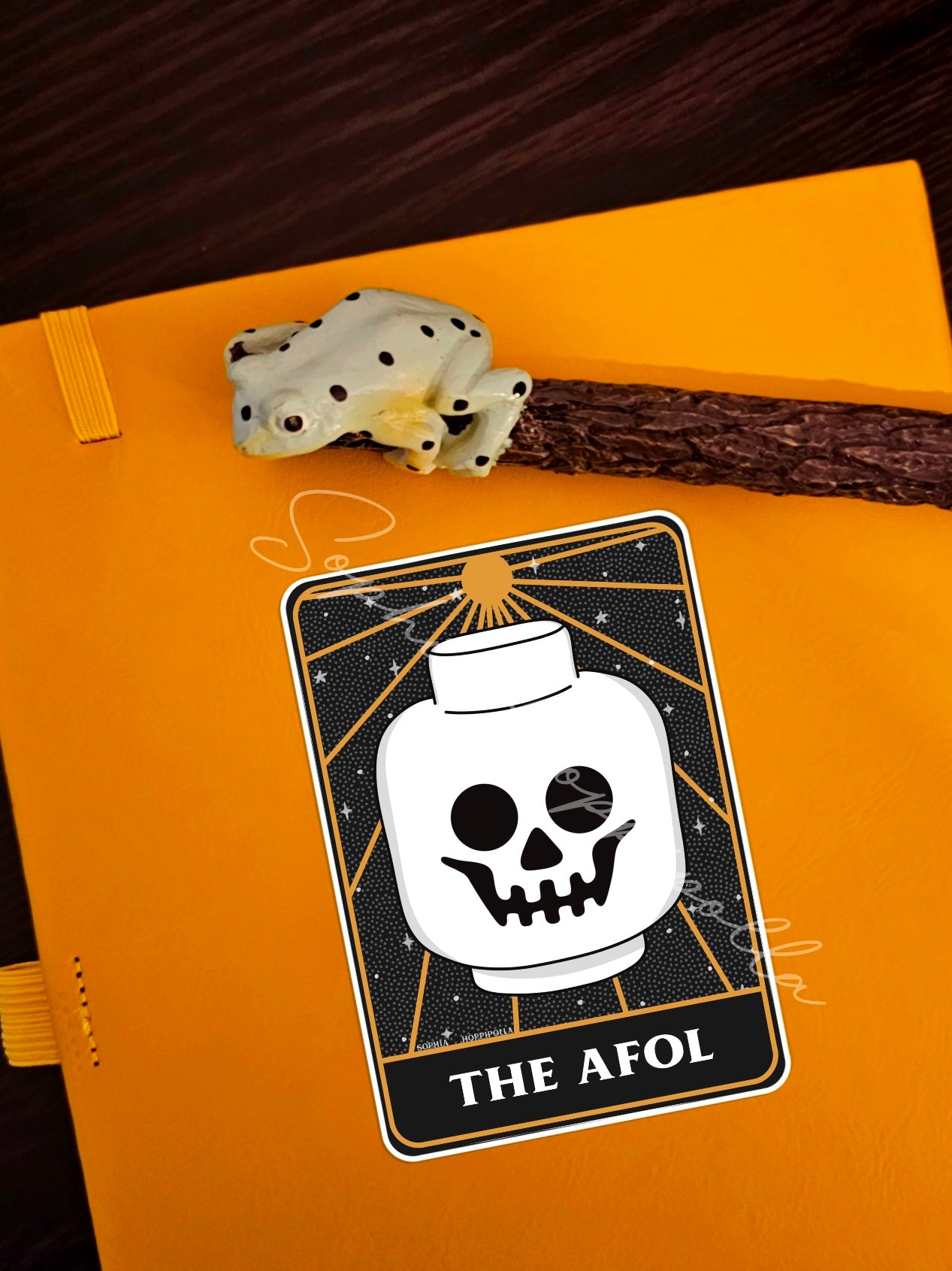 Brick Fan Tarot Card Style Sticker