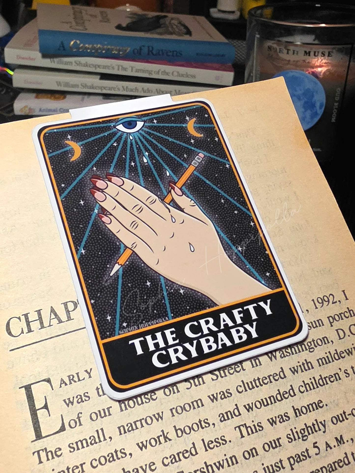 Crafty Crybaby Magnetic Bookmark