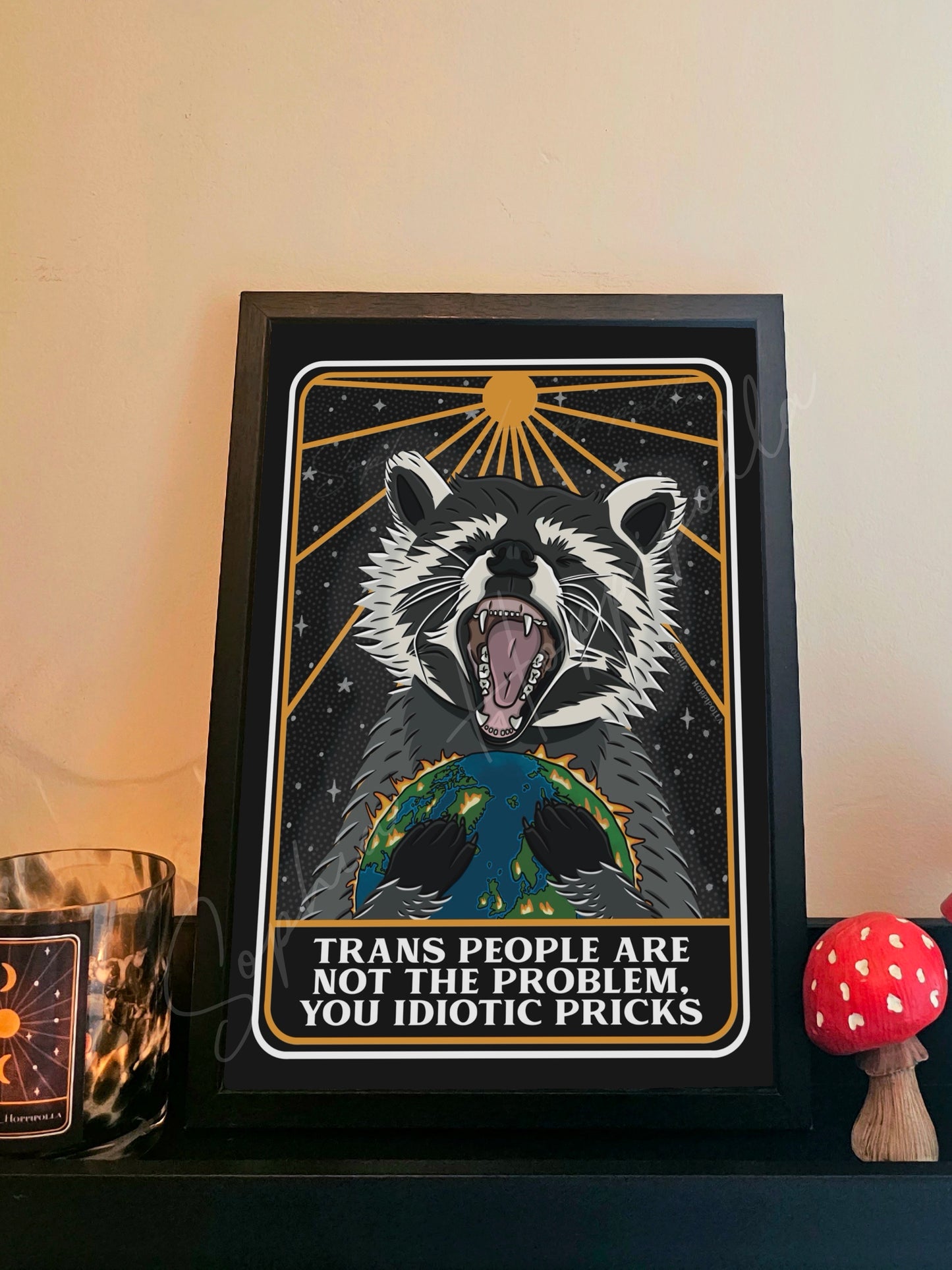 Rogan The Raging Racoon Print | Different Titles Available