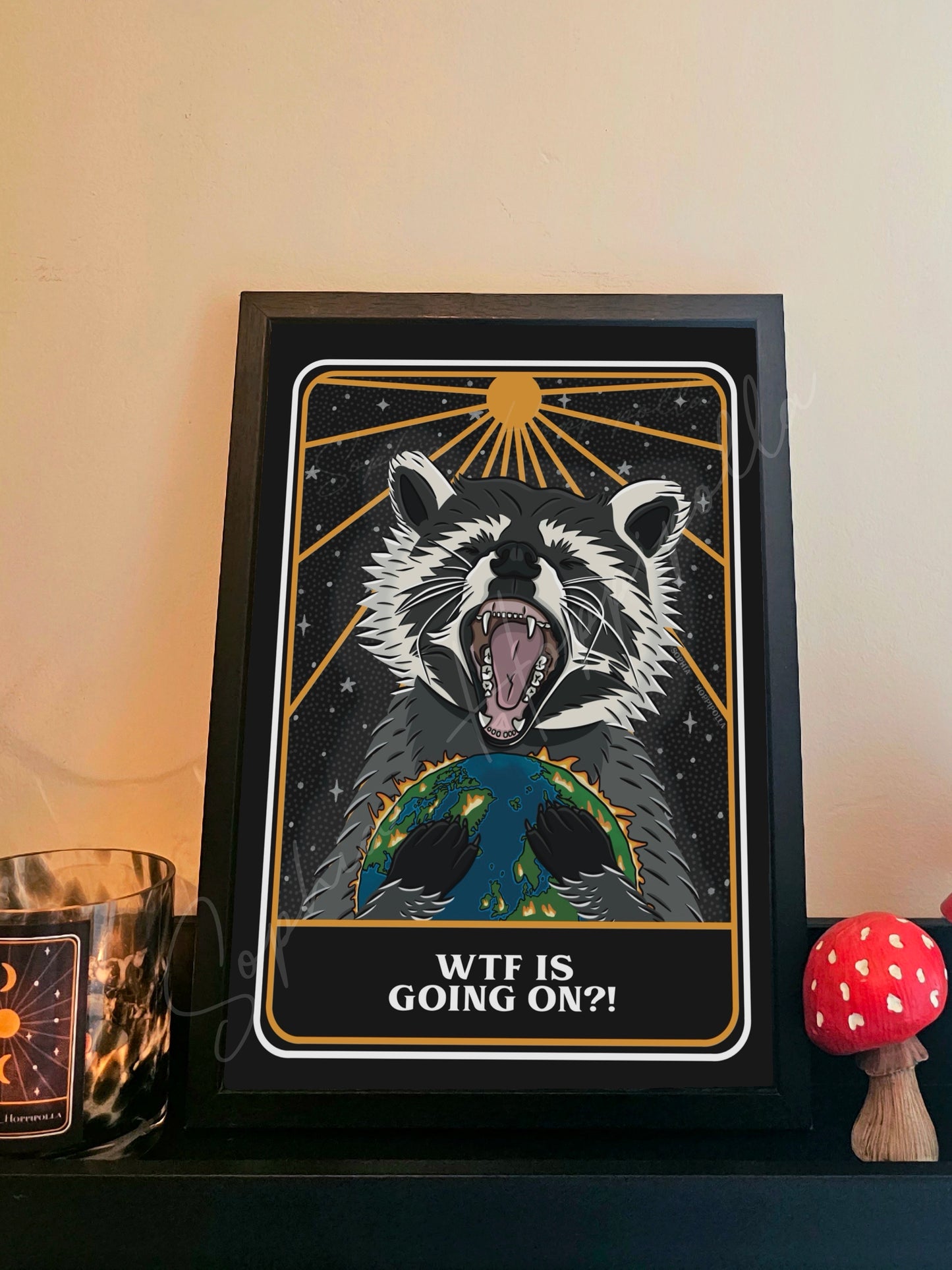 Rogan The Raging Racoon Print | Different Titles Available