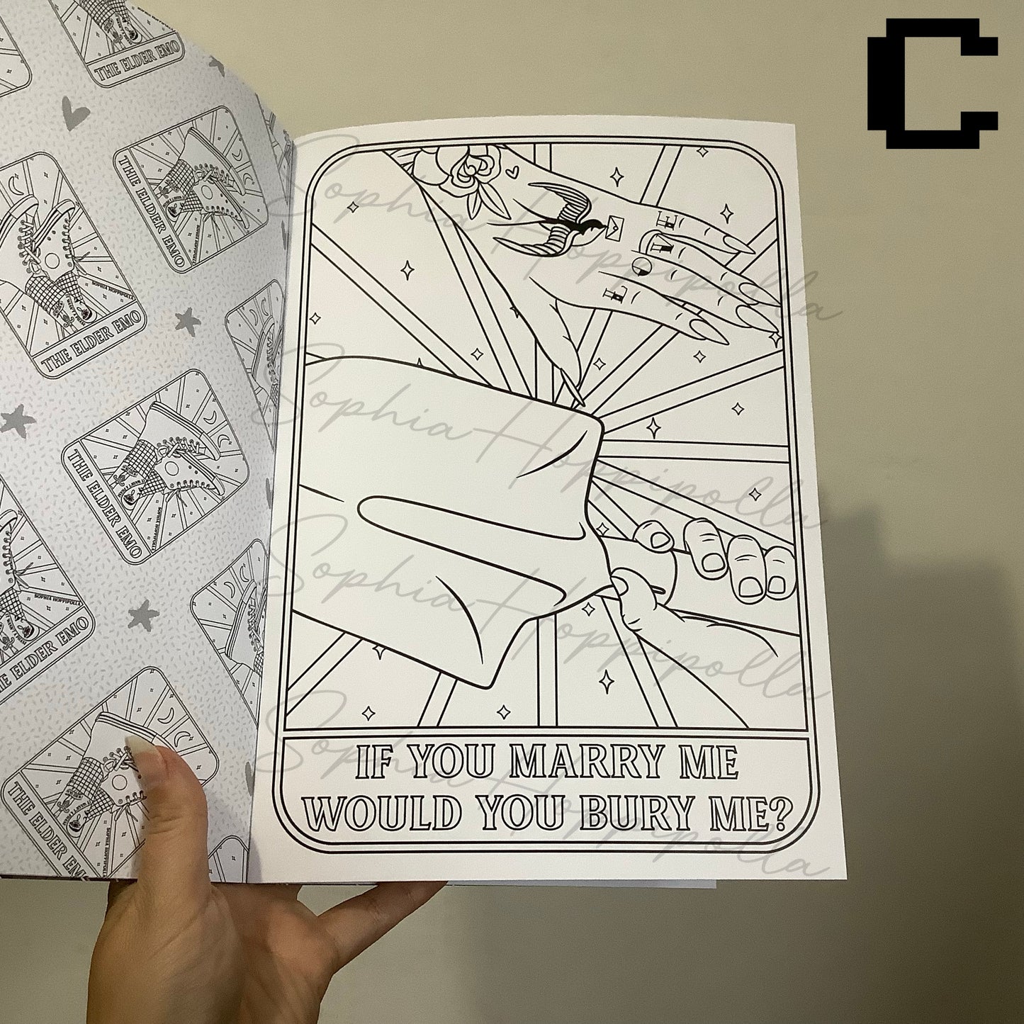 Elder Emo Colouring Book Vol. 1 | Individual Sheets