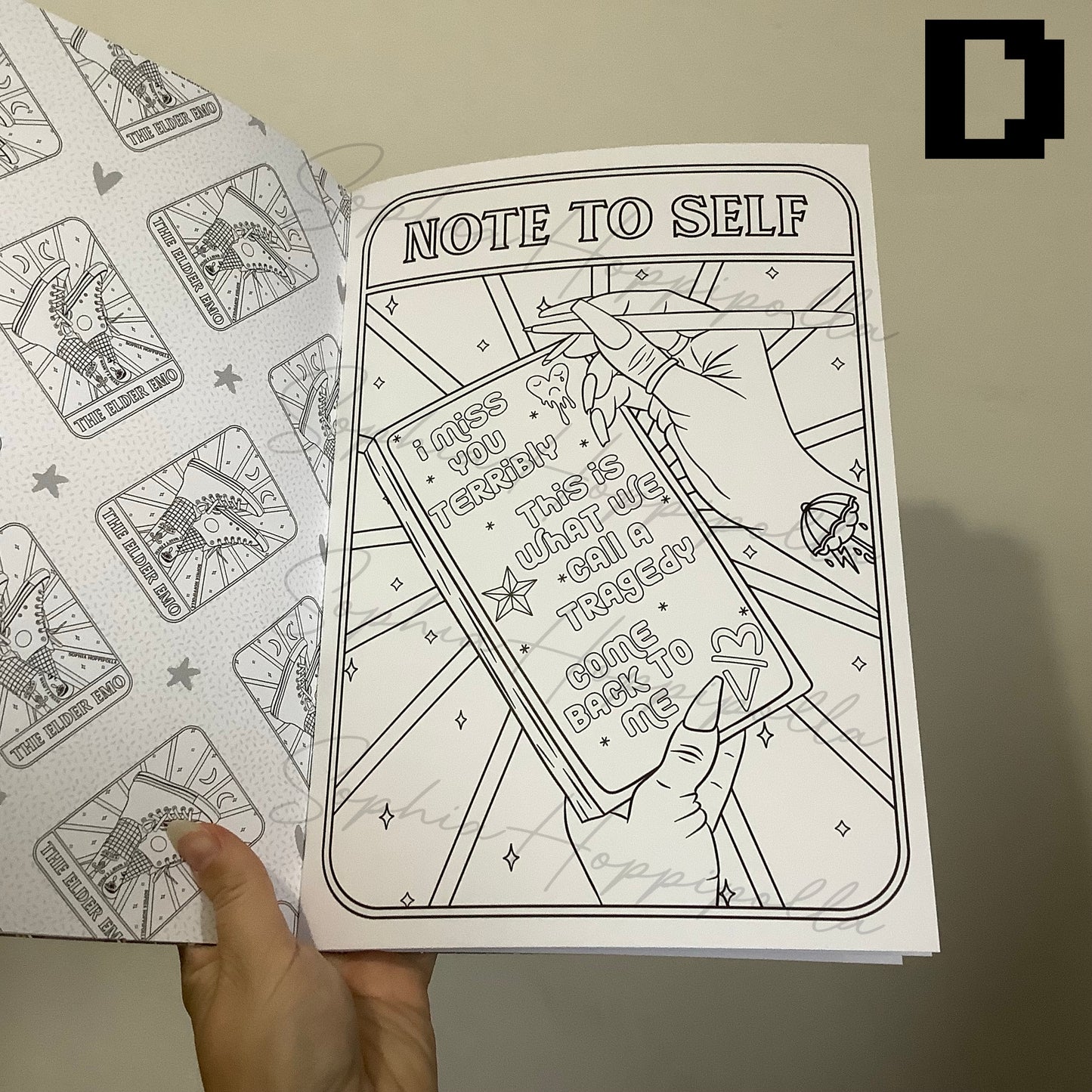 Elder Emo Colouring Book Vol. 1 | Individual Sheets