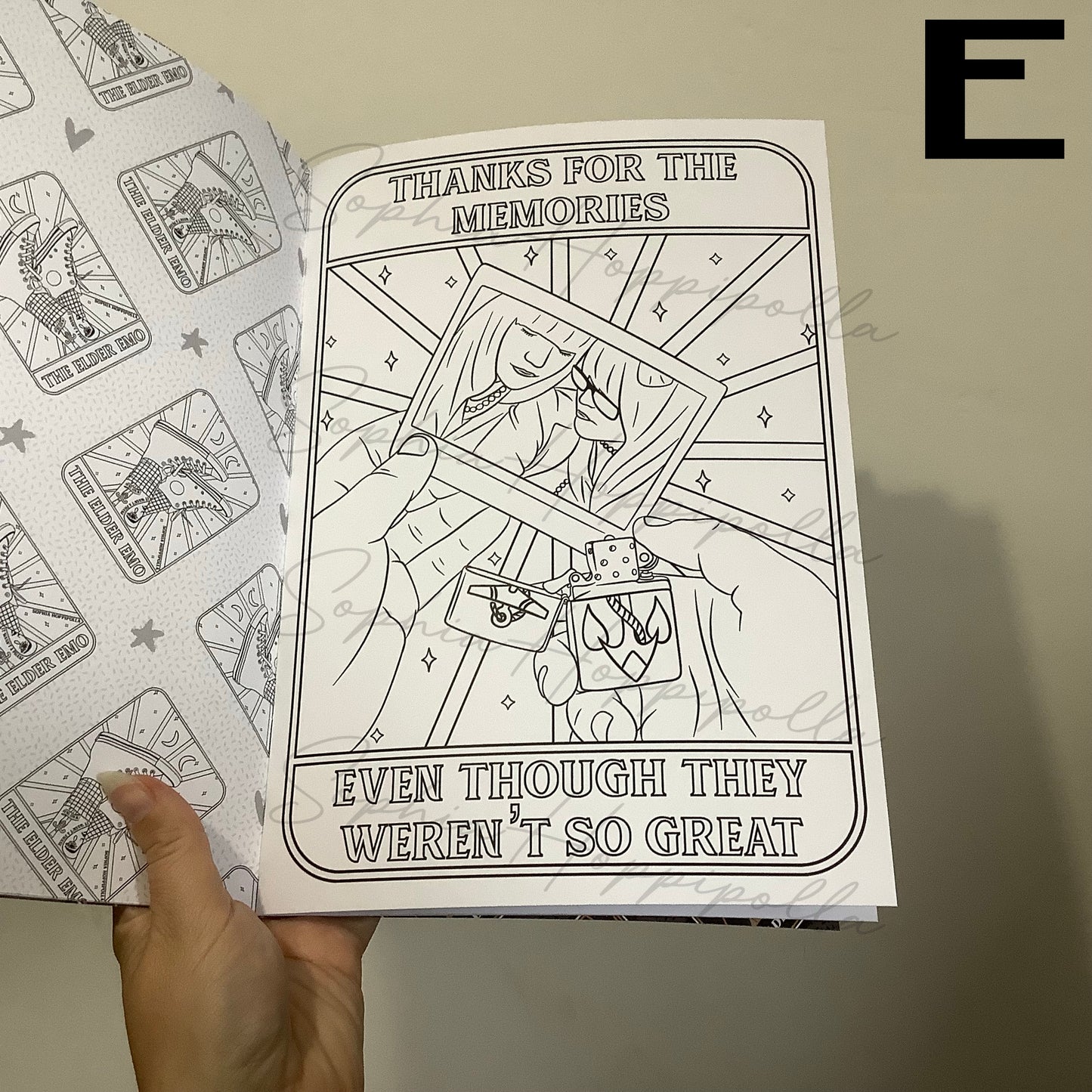 Elder Emo Colouring Book Vol. 1 | Individual Sheets