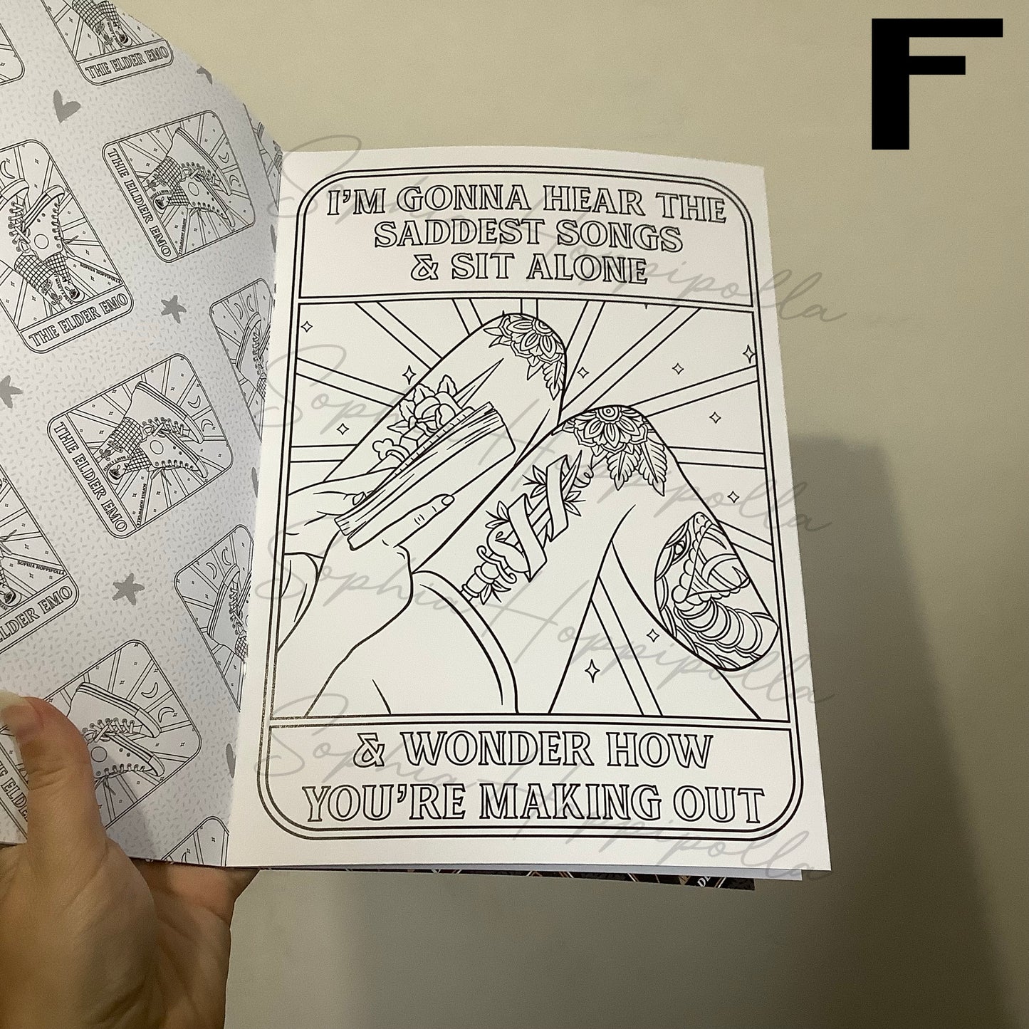 Elder Emo Colouring Book Vol. 1 | Individual Sheets