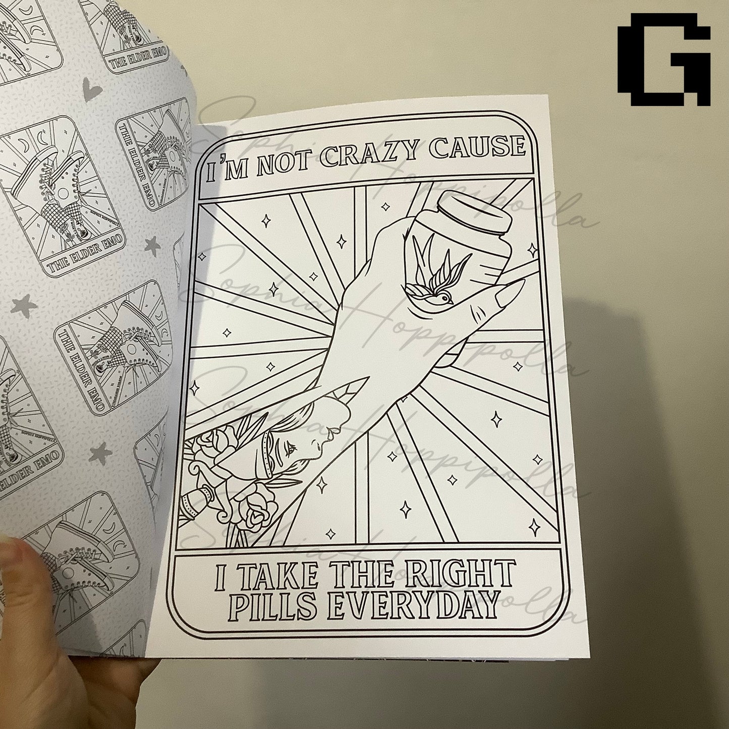 Elder Emo Colouring Book Vol. 1 | Individual Sheets