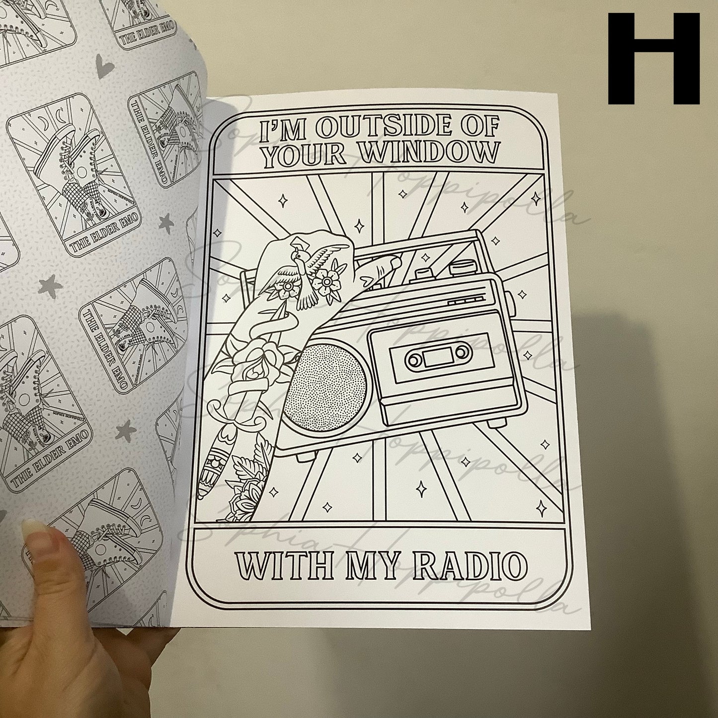 Elder Emo Colouring Book Vol. 1 | Individual Sheets