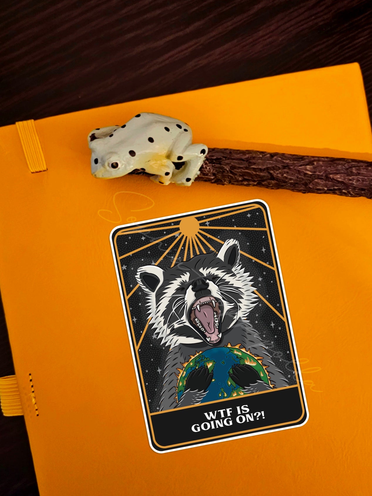 Rogan The Raging Racoon Sticker | Different Titles Available