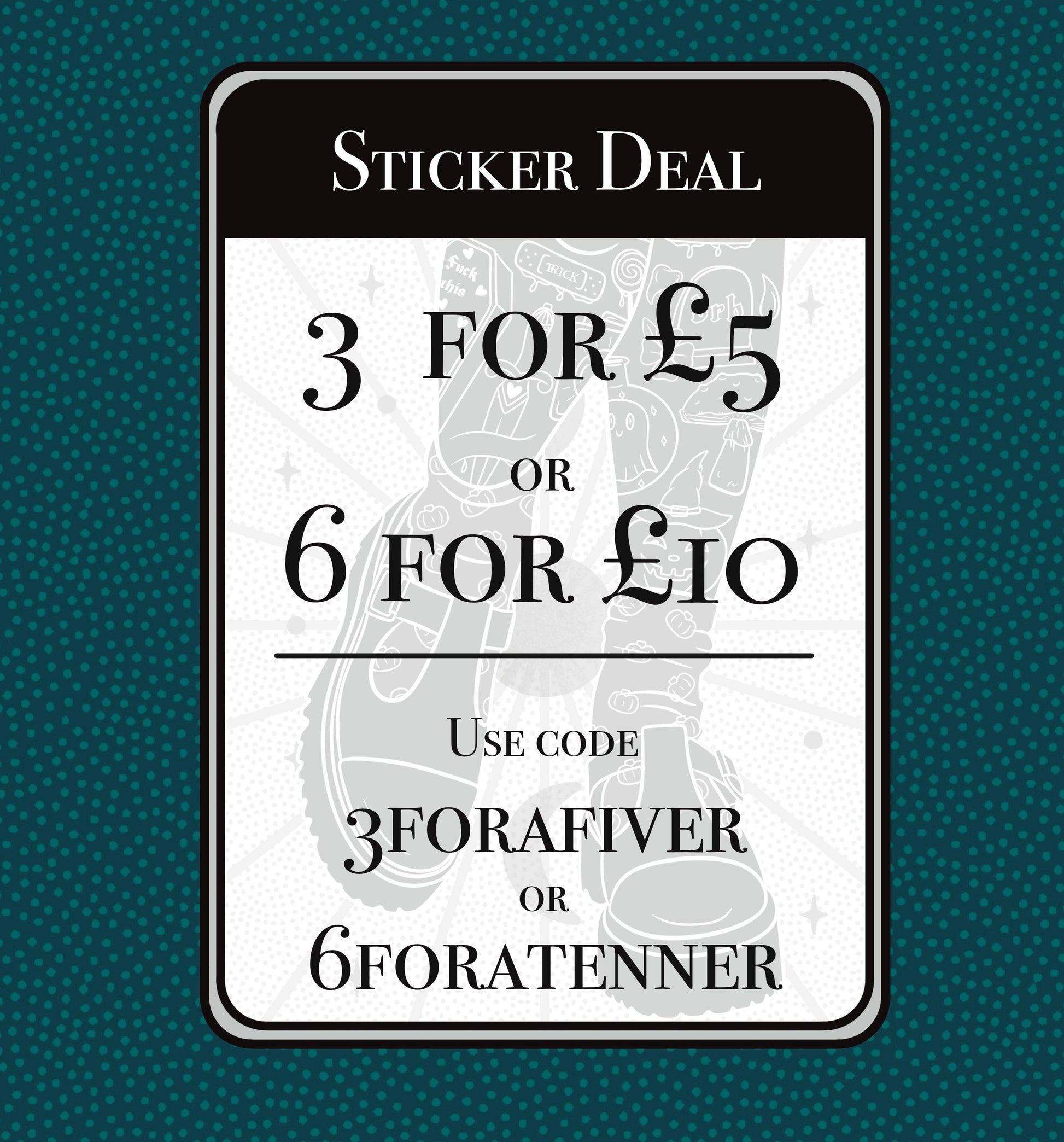 Elder Emo Tarot Card Style Sticker | Witchcraft Gift Stationary Halloween Gift