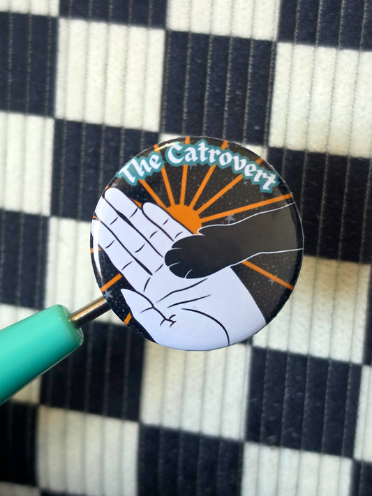 Catrovert Button Badge