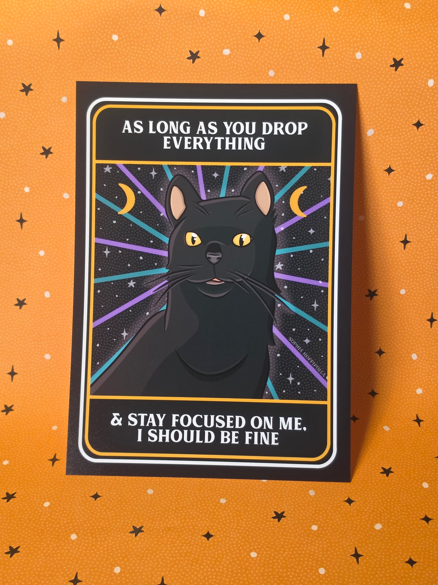 Sassy Cat Tarot Card Print