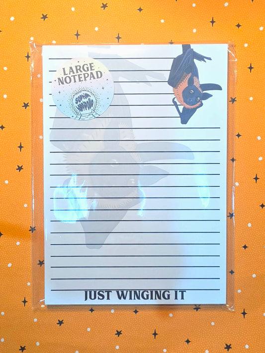 Just Winging It - Large Notepad