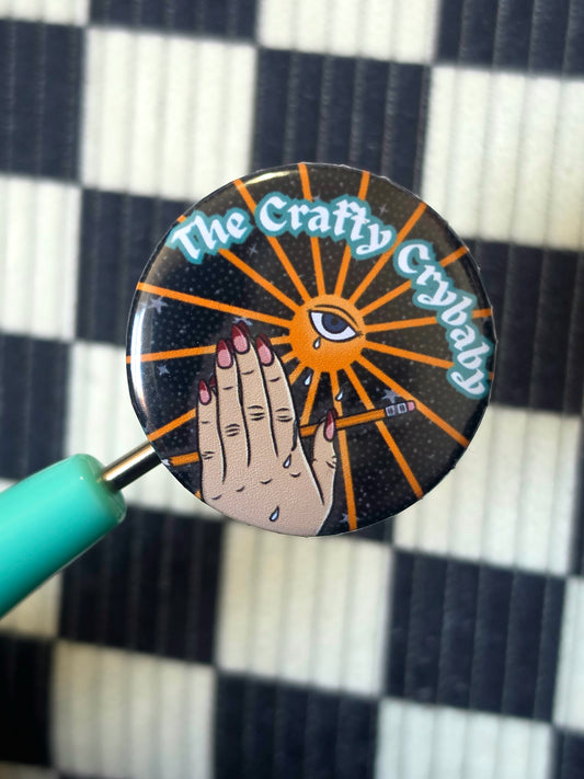 Crafty Crybaby Button Badge