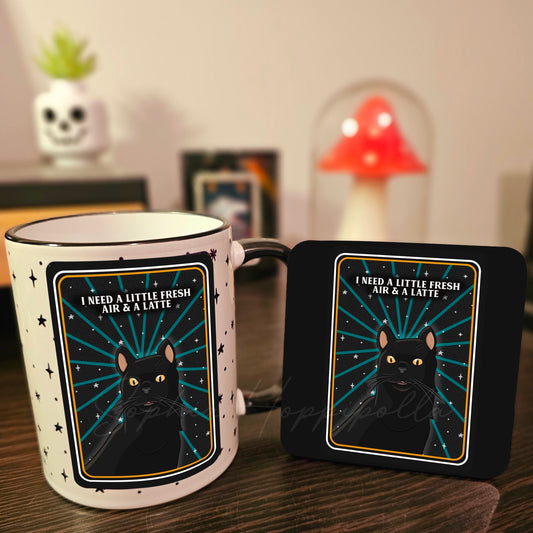 Sassy Cat Quotes Mug & Coaster