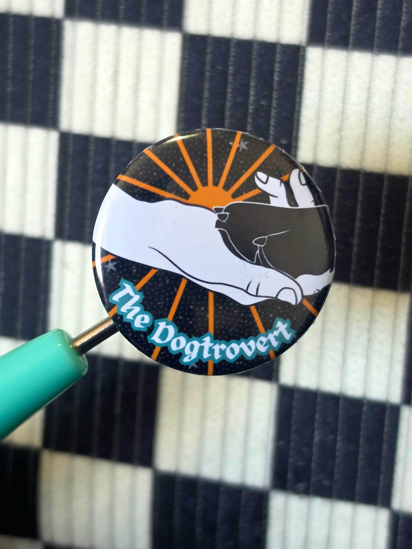 Dogtrovert Button Badge