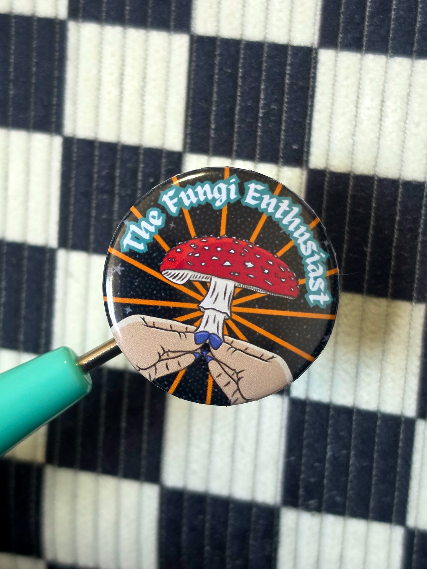 Fungi Enthusiast Button Badge
