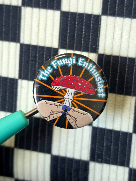 Fungi Enthusiast Button Badge